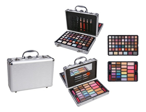 Set De Maquillajes Prof. Maletín Doble Compartimiento (al66)