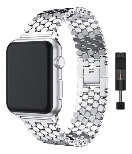 Correa De Acero De Lujo Para Apple Watch Band 9 8 7 6 5 4 Se