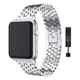 Correa De Acero De Lujo Para Apple Watch Band 9 8 7 6 5 4 Se