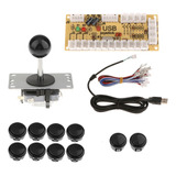 Pc Joystick Kit De Bricolaje Negro