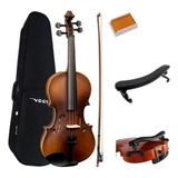 Violino Vogga Von144n Completo 4/4 + Espaleira