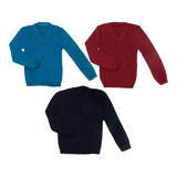 Kit Com 3 Blusas Meninos Masculino Oferta Frio Juvenil