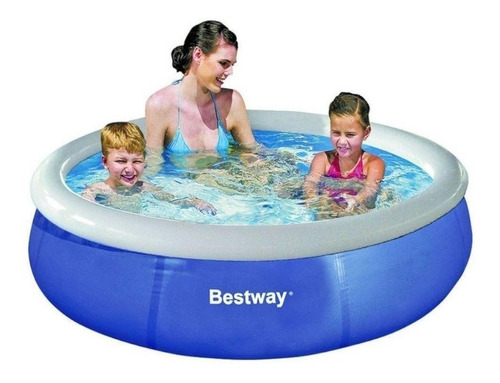 Piscina Inflável Redonda De 168cm X 51cm 1000l Cor Azul