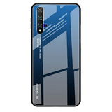 Capa Case Capinha Color Glass Azul Para Huawei Honor 20 Pro