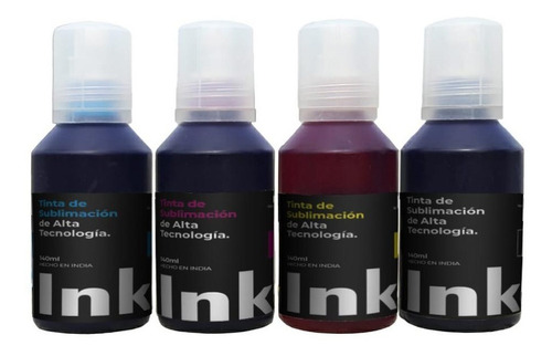 Tinta Inker Sublimación Premium P/epson F170 F570 Kitx4 Cmyk