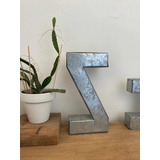 Letras Grandes En Zinc . Vintage.  Divinas! Precio Unitario 