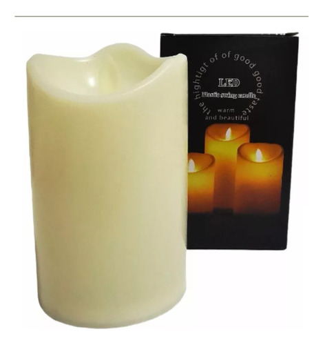 Velas Velon Velones Led Pila Llama Con Movimiento 15cm Alto