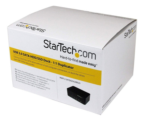 Startech Duplicador Autónomo Usb 3.0 Hdd Sata 2.5 3.5 Dock