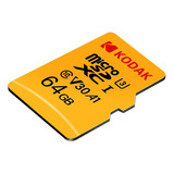 Memoria Micro Sd Kodak 64gb Clase 10 90mbs Video 4k Alta Vel