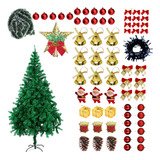 Árvore De Natal Grande Cheia Completa Enfeitada Luxo 150cm