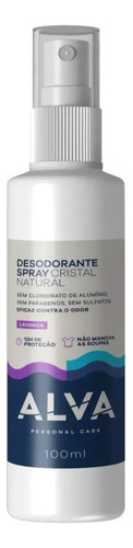 Desodorante Spray Cristal 120ml Importado Alva