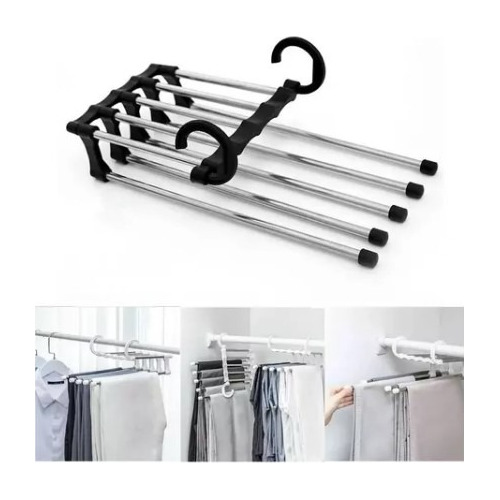 Gancho Pantalón 5 En 1 Premium Organizador Percha Closet 