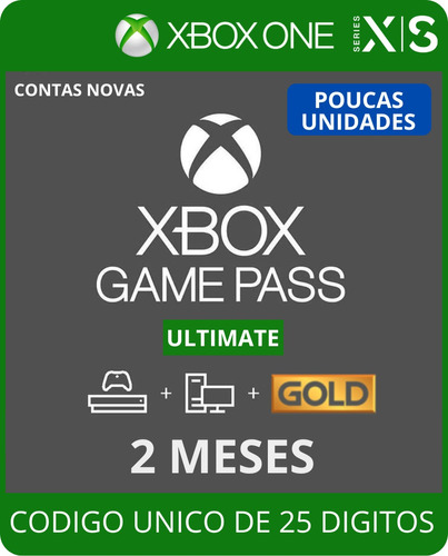 Game Pass Ultimate 2 Meses - 25 Digitos
