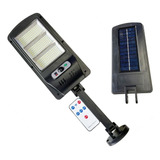 Foco Luz Led Solar Sensor Movimiento + Soporte + Control