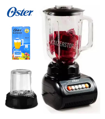 Licuadora Oster 500w 1.5l Plástico + Picatodo 4 Vel.