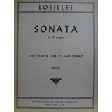 Partitura Violino Cello E Piano Sonata In G Major Loeillet