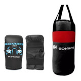 Kit Boxeo Niños Bolsa Con Relleno + Guantines Sonnos