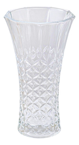 Vaso De Vidro Cristal De Luxo Diamond Resistente Mesa Flor