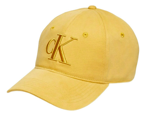 Gorra Calvin Klein Logo Ck Amarillo De Algodon Original