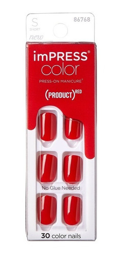 Uñas Impress Color - Modelo Red Impact