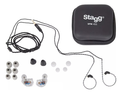 Auriculares In Ear Stagg Spm435 Monitoreo Intraural 4 Vias