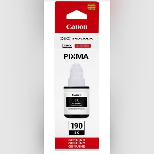 Tinta Canon Gi-190 Original Negra, Pixma G2100,g3100,g4100