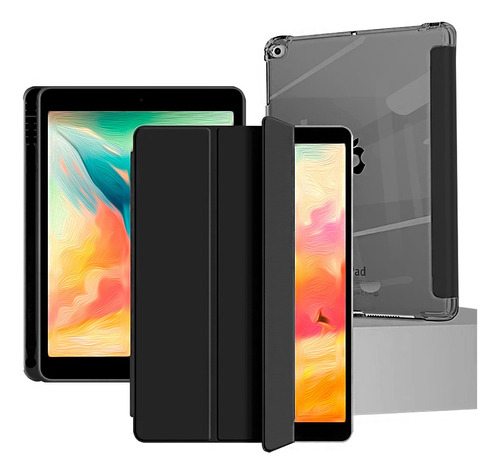 Kit Capa Smart Case P/ iPad 7ª/8ª/9ª G 10.2 + Pelicula Vidro