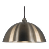 Luminária Pendente Lustre Teto Luxuoso Meia Lua Bronze 1803