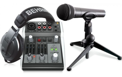 Behringer Sistema De Grabación Profesional Podcastudio2usb