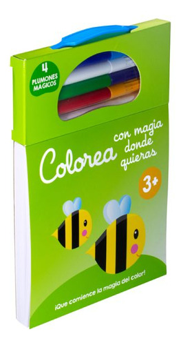 Colorea Con Magia Donde Quieras 3 +. Abeja / Yoyo Books