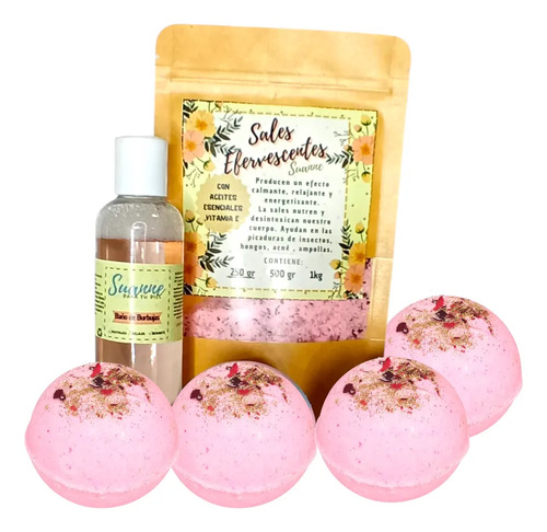 Kit Burbujas Efervescentes De Baño Relax Para Tina O Jacuzzi