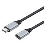 Cabo Extensor Usb 3.1 Type-c Macho Fêmea Extensão 1 Metros