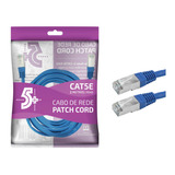 Cabo Patch Cord Cat5e Ftp Azul 10 Metros - Cabo De Rede 10m