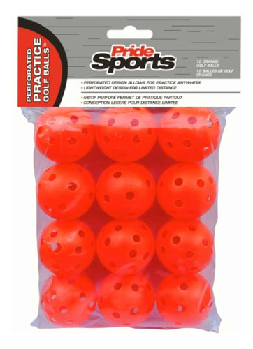 Pridesports Pawb5612 Orange Perforated Practice Balls