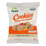 Cookies Sabor Linhaça Com Castanhas Sem Glúten 90g - Vitalin