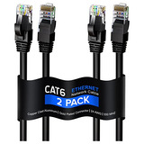 Cable Ethernet Maximm Cat 6 De 6 Pies (paquete De 2), Lan C