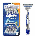 Afeitadora Gillette Sensor3 - Maquinilla De Afeitar Desechab