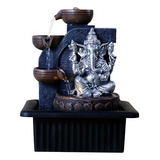 Fuente De Agua Mediana Ganesha Vasijas Luz Led 25cm Tm