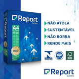 Papel Sulfite Report Premium A4 Branco Kit Com 10 Resmas