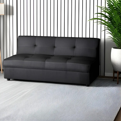 Sofá Cama Económico Salas Modernas Minimalistas Capitonado Color Gris | Meses sin interés