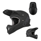 Casco Bicicleta Downhill Oneal Sonus Solid Negro Mate Talla S (55-56cm)