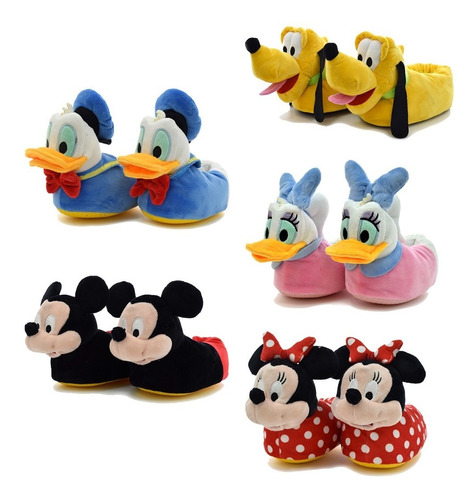 Pantuflas De Peluche Mickey Y Sus Amigos Original Phi Phi