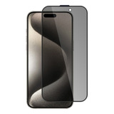 Vidrio Templado Anti Espia Full Cover Para iPhone 15 Pro Max