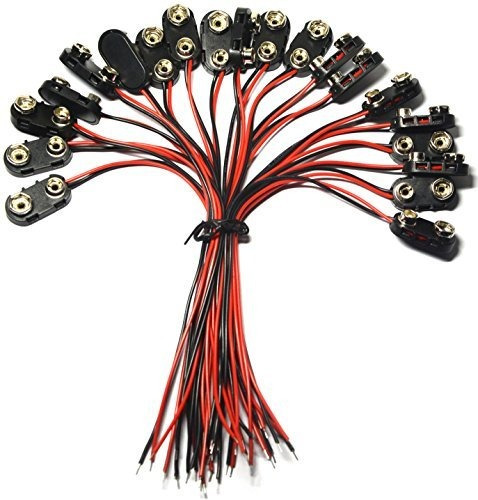 Conector De Batería 9v 20 Piezas