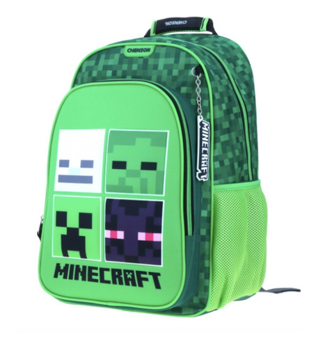 Mochila Minecraft Panel Sponge Chenson Primaria 3d