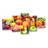 Cuadro  Moderno Frutas Ideal Para  Comedor 60x100cm