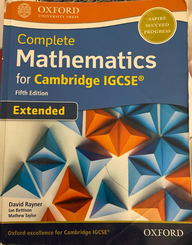 Complete Mathematics For Cambridge Igcse -extended