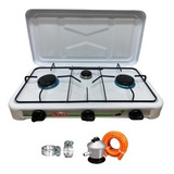 Set Cocina Camping A Gas Cocina Portatil 3 Plato Regulador