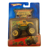 Vintage Hot Wheels Robots Monster Jam Blister Amarillo 2004