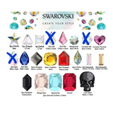 5bolsas Elegidas De Cristales Originales Swarovsky De Formas